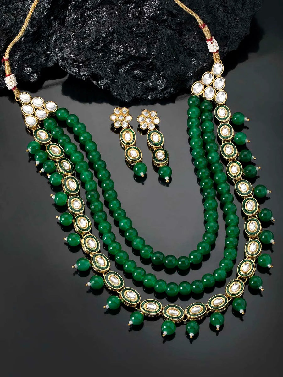 Kundan Pearl Necklace – Regal Ethnic Jewellery | Peora