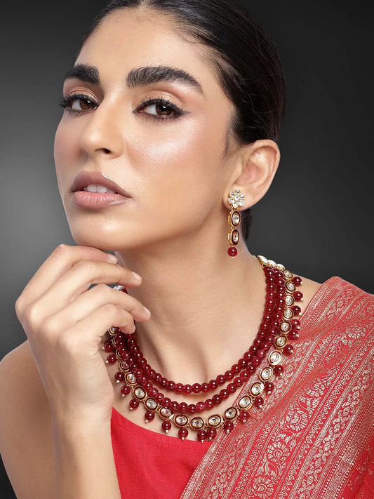 Kundan Pearl Necklace – Regal Ethnic Jewellery | Peora