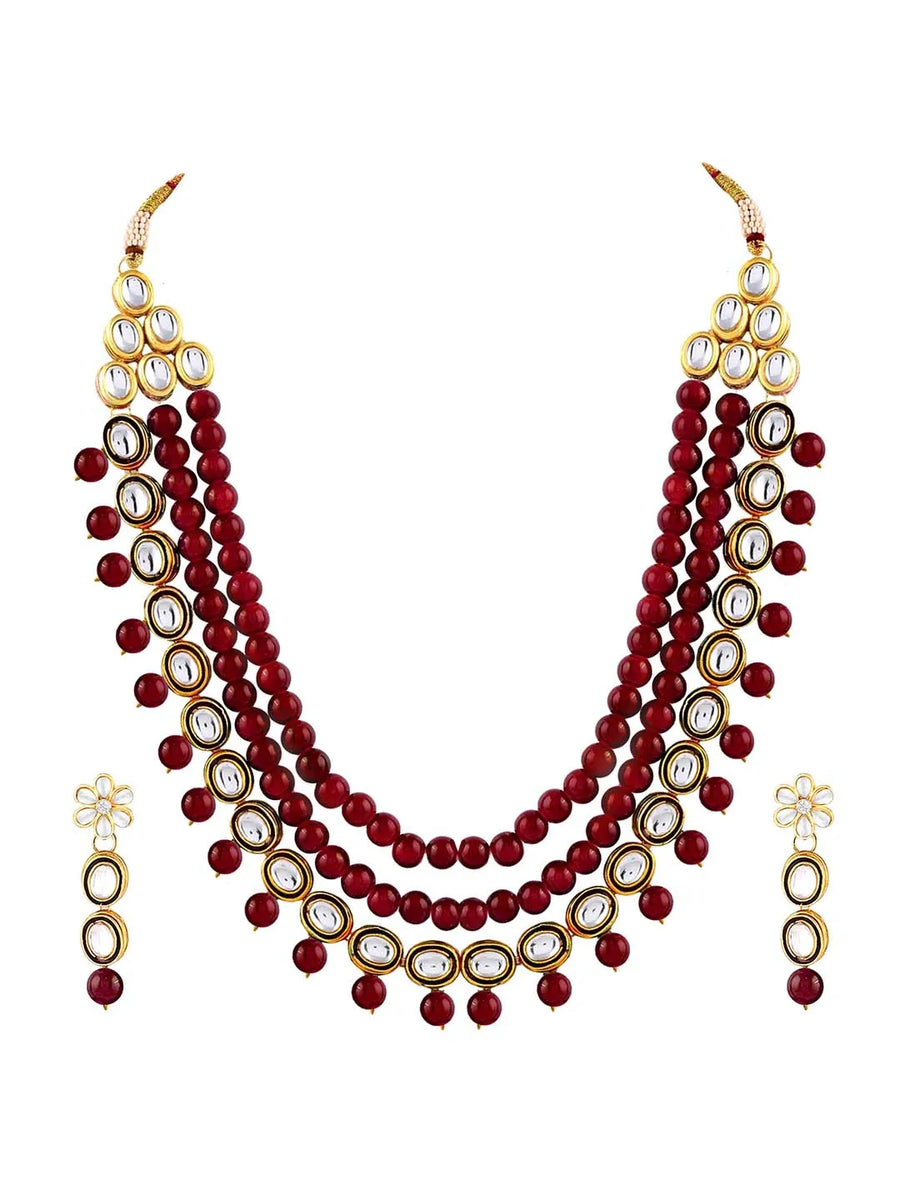 Kundan Pearl Necklace – Regal Ethnic Jewellery | Peora