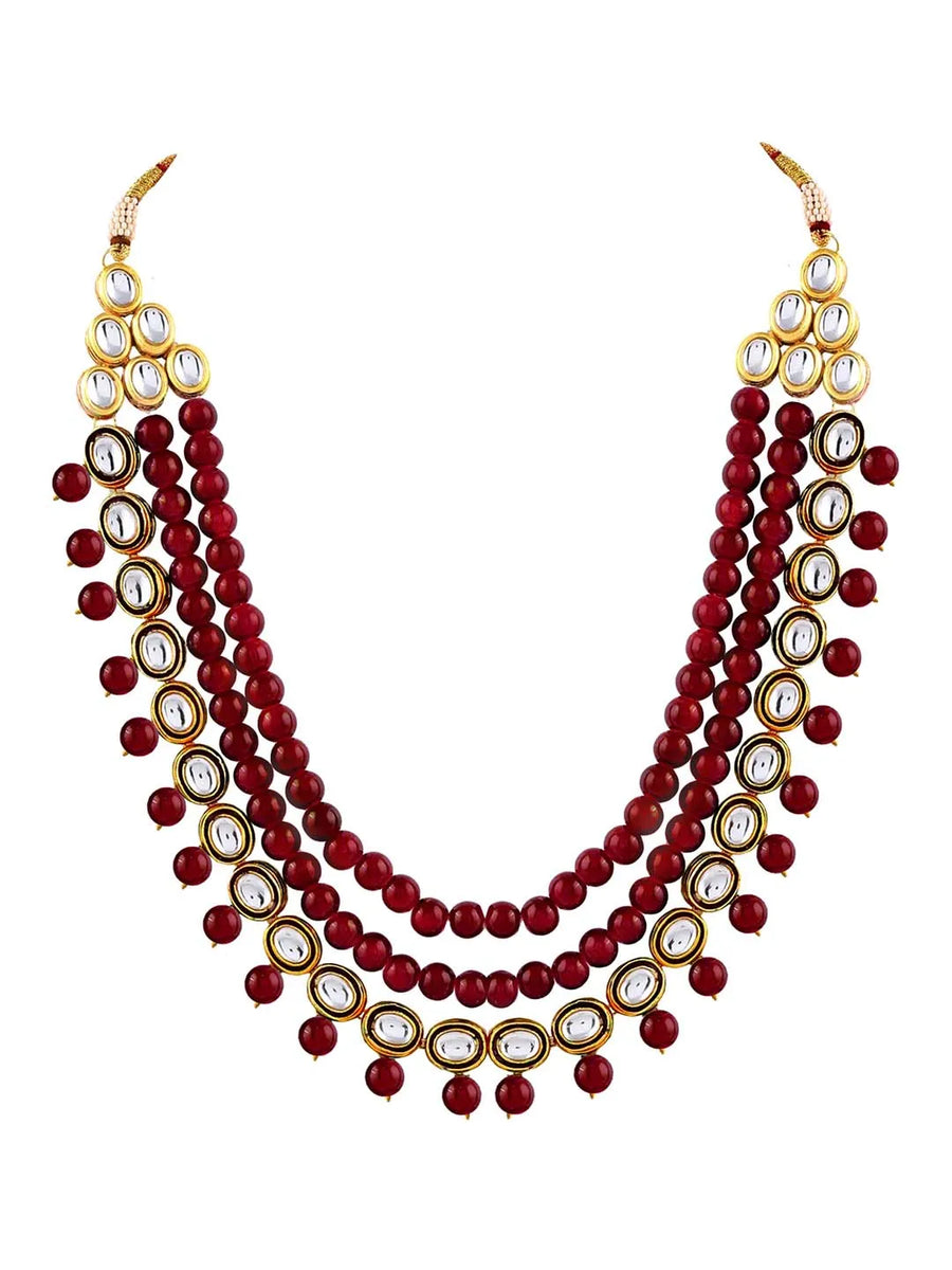 Kundan Pearl Necklace – Regal Ethnic Jewellery | Peora