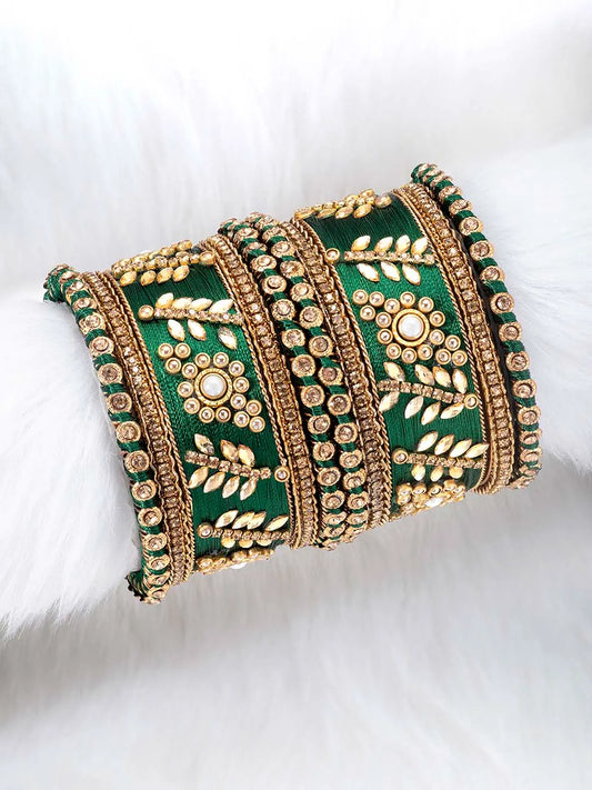 Exquisite Kundan Bangles | Peora Jewellery - Traditional Elegance
