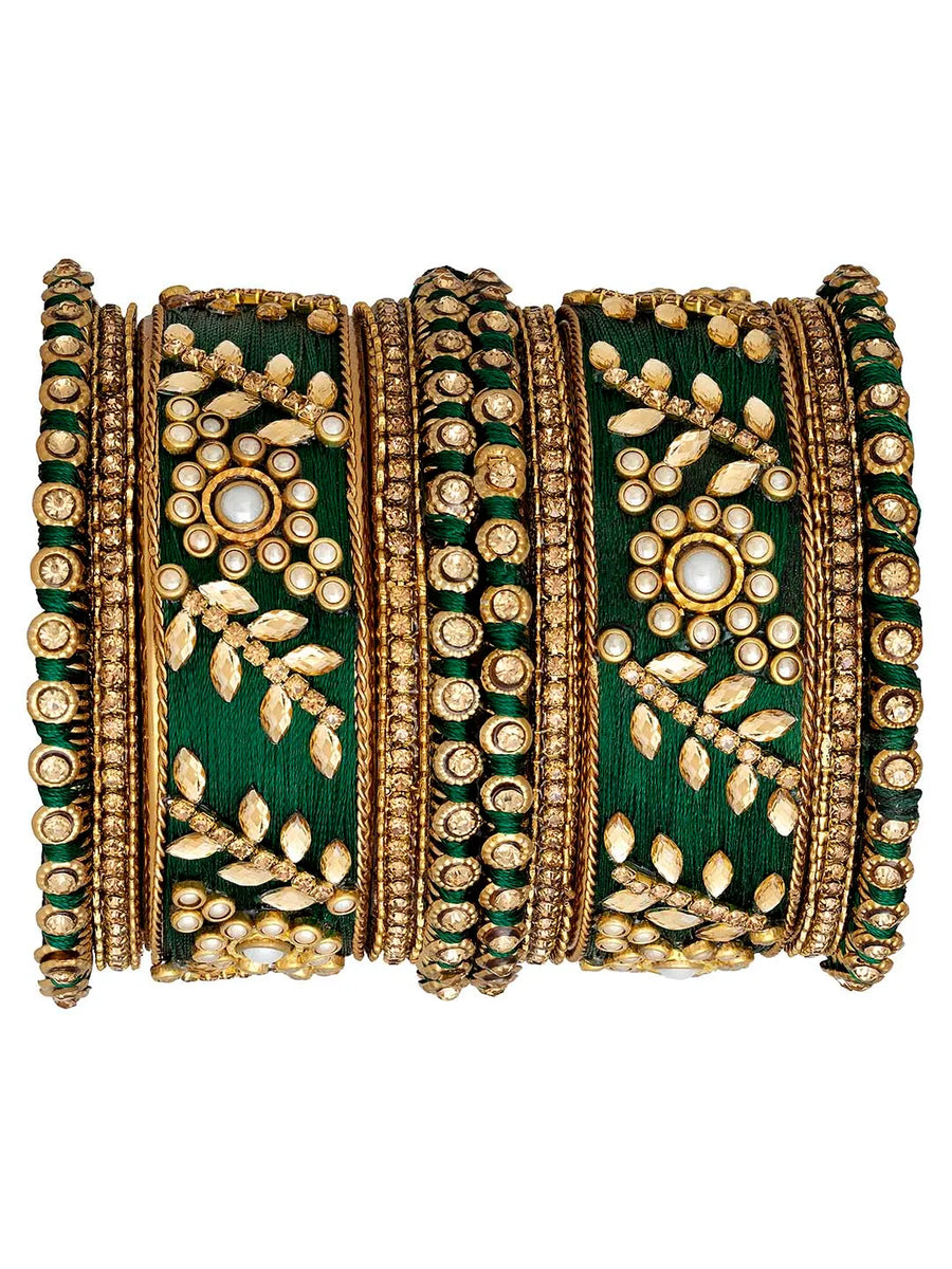 Exquisite Kundan Bangles | Peora Jewellery - Traditional Elegance