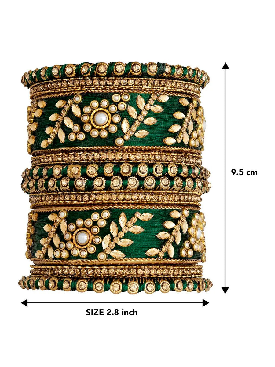 Exquisite Kundan Bangles | Peora Jewellery - Traditional Elegance