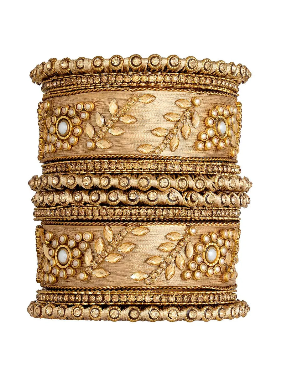 Exquisite Kundan Bangles | Peora Jewellery - Traditional Elegance