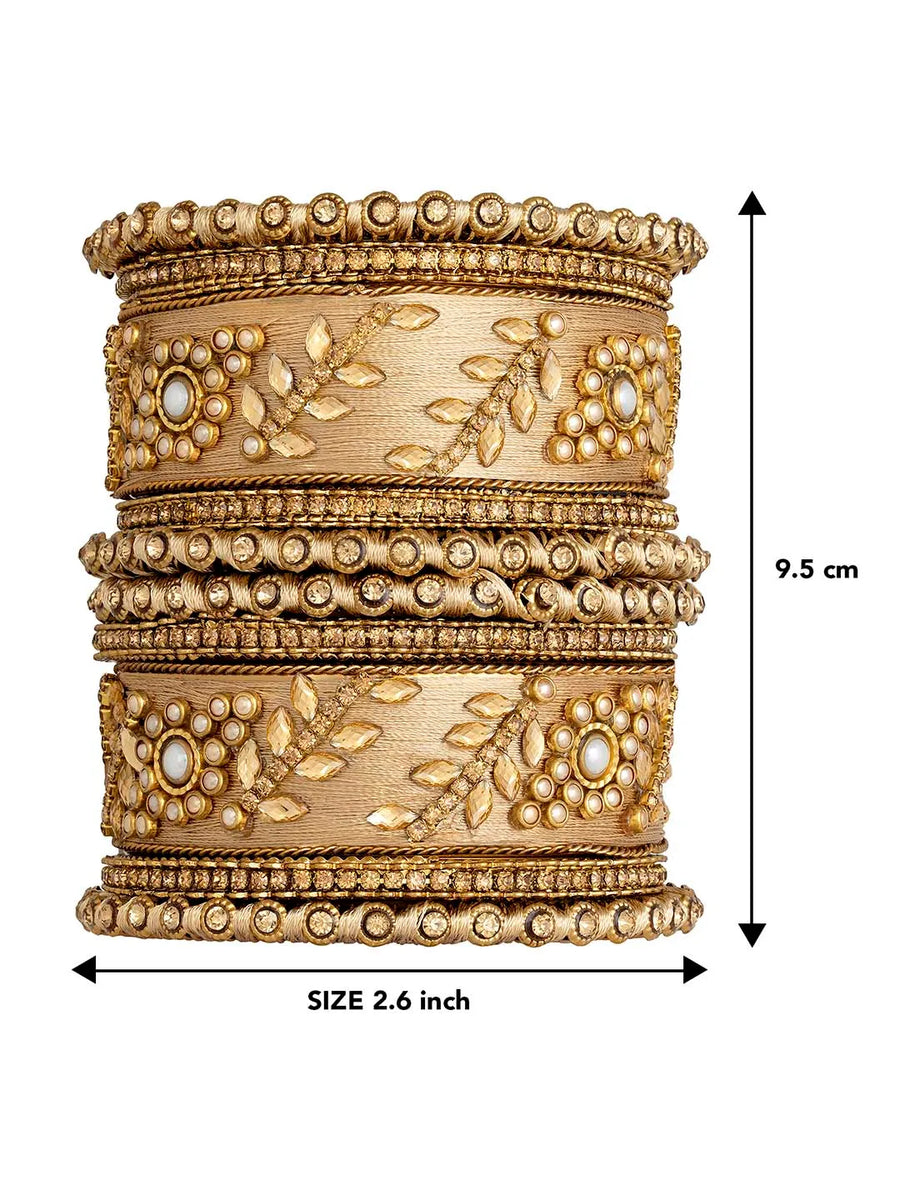 Exquisite Kundan Bangles | Peora Jewellery - Traditional Elegance
