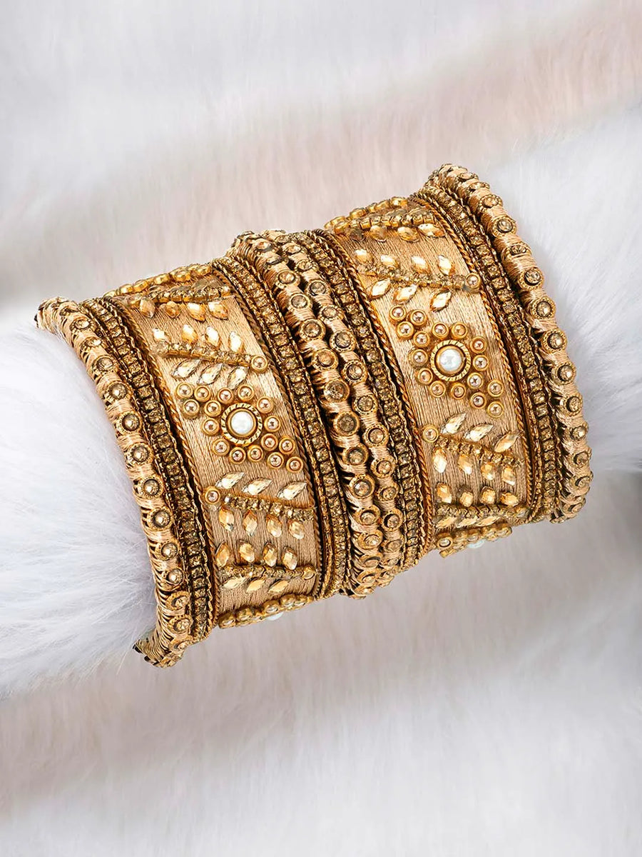 Exquisite Kundan Bangles | Peora Jewellery - Traditional Elegance