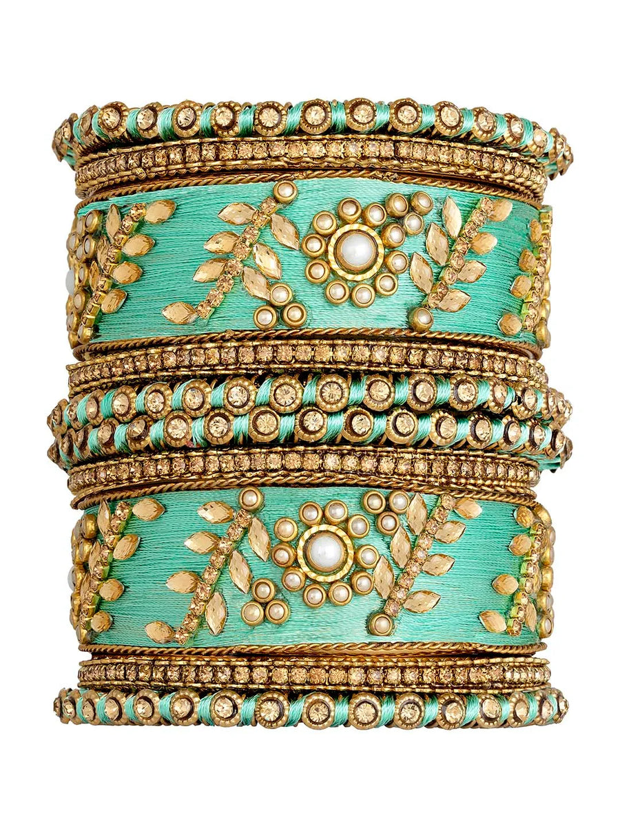 Exquisite Kundan Bangles | Peora Jewellery - Traditional Elegance