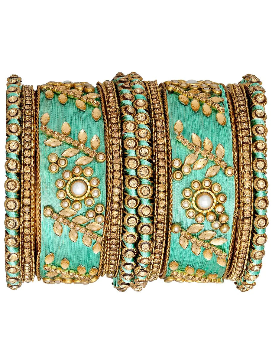 Exquisite Kundan Bangles | Peora Jewellery - Traditional Elegance