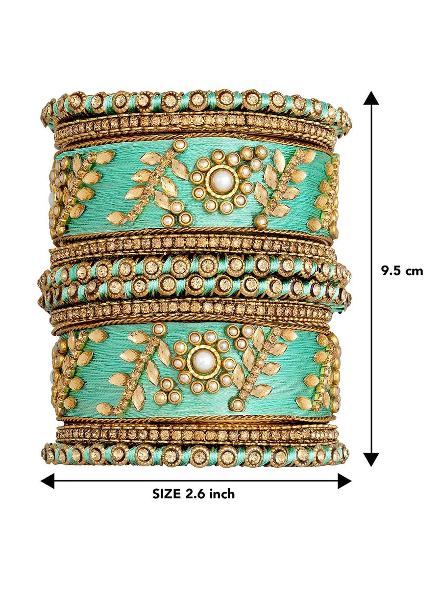 Exquisite Kundan Bangles | Peora Jewellery - Traditional Elegance