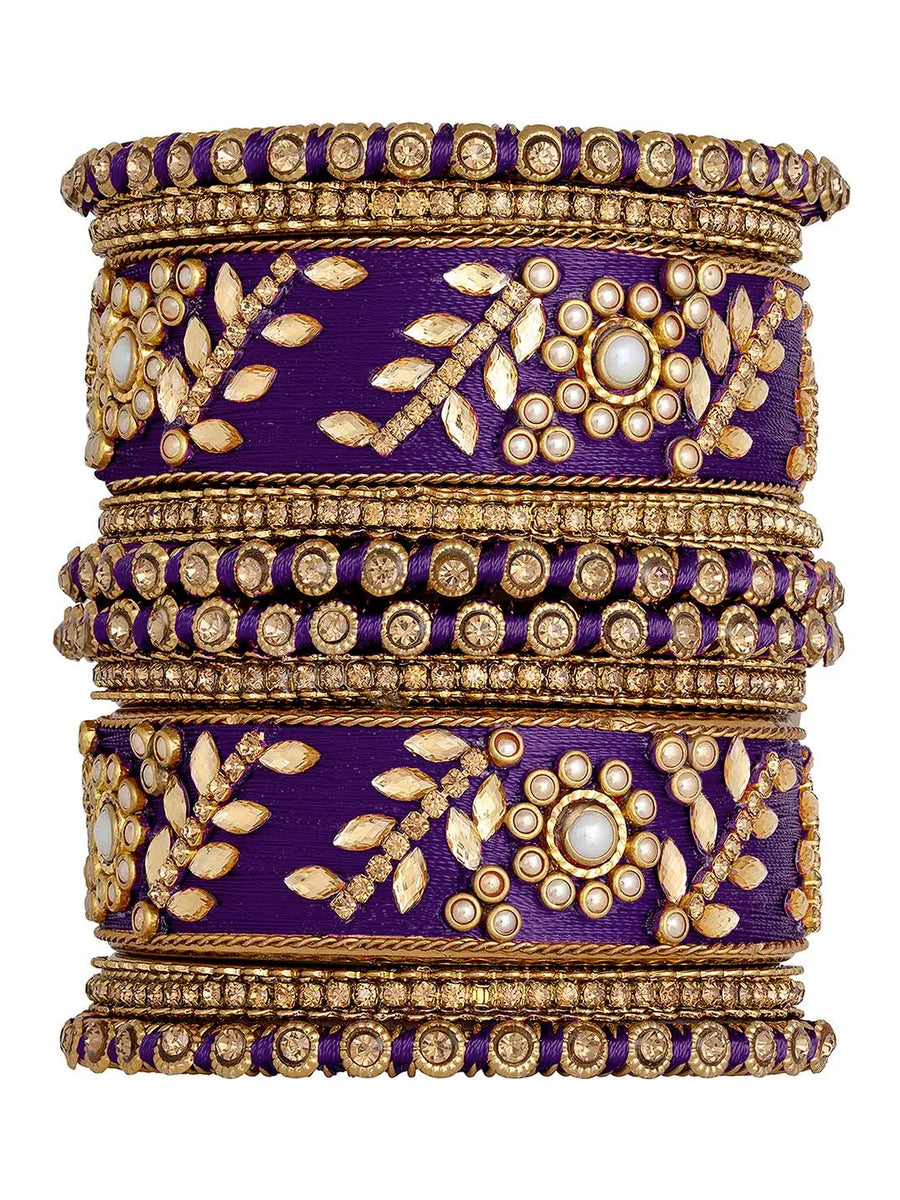 Exquisite Kundan Bangles | Peora Jewellery - Traditional Elegance