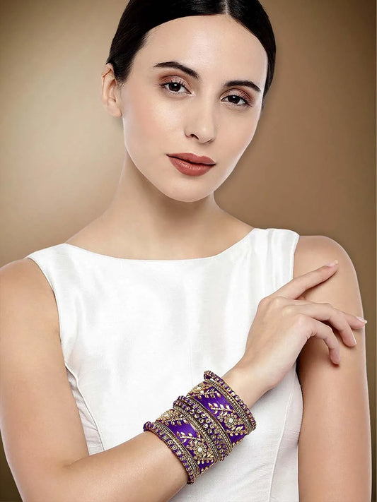 Exquisite Kundan Bangles | Peora Jewellery - Traditional Elegance