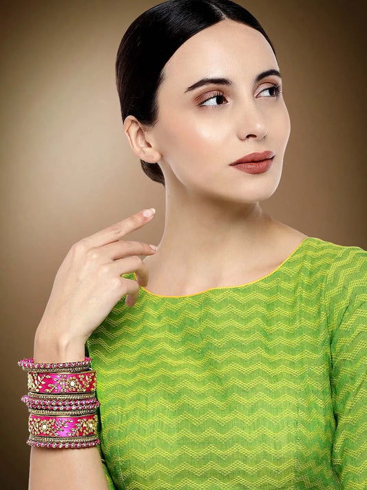 Exquisite Kundan Bangles | Peora Jewellery - Traditional Elegance