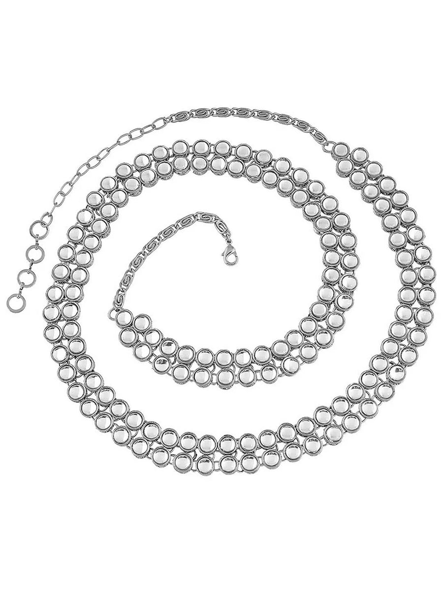 Kundan Belly Chain by Peora | Traditional Elegance with Royal Charm