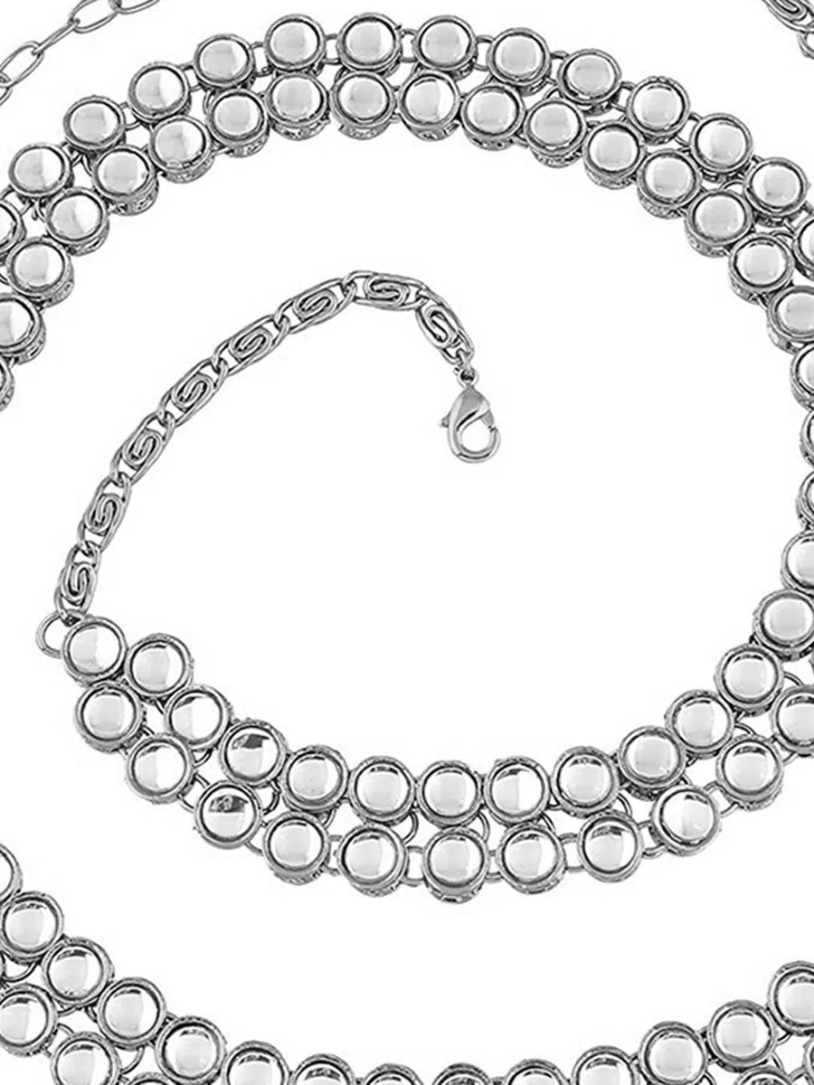 Kundan Belly Chain by Peora | Traditional Elegance with Royal Charm