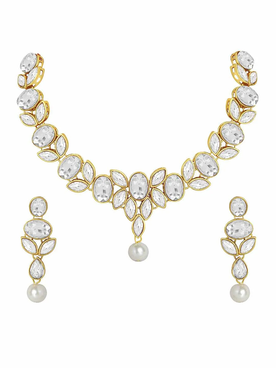 Kundan Necklace Set by Peora | Exquisite Traditional Fashion Jewellery

