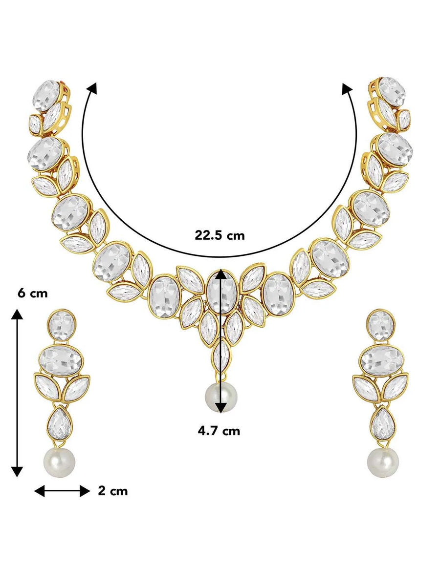 Kundan Necklace Set by Peora | Exquisite Traditional Fashion Jewellery

