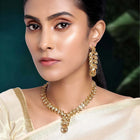 Kundan Necklace Set by Peora | Traditional Kundan Fashion Jewellery

