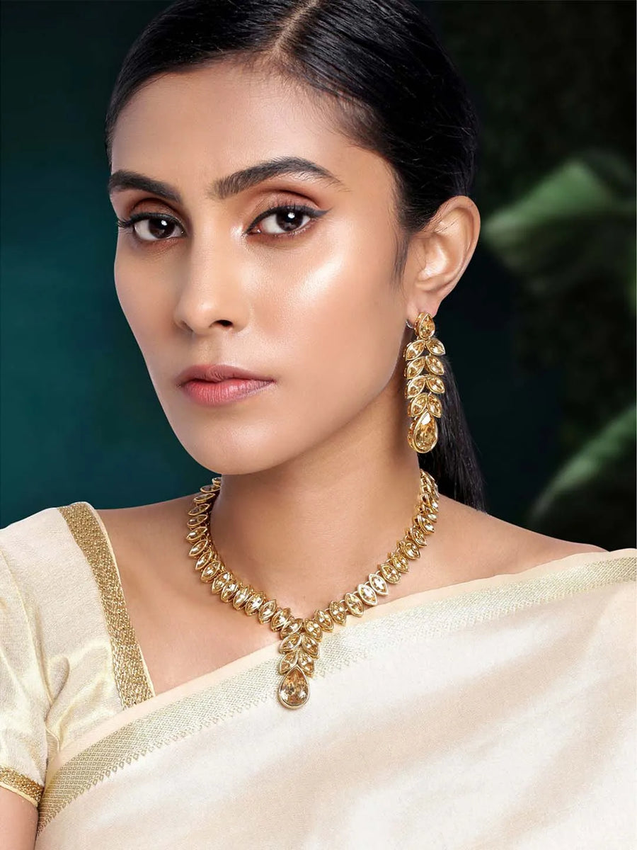 Kundan Necklace Set by Peora | Traditional Kundan Fashion Jewellery

