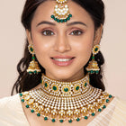 Pearl Bridal Necklace Set – Timeless Grace for Your Big Day | Peora