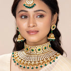 Pearl Bridal Necklace Set – Timeless Grace for Your Big Day | Peora