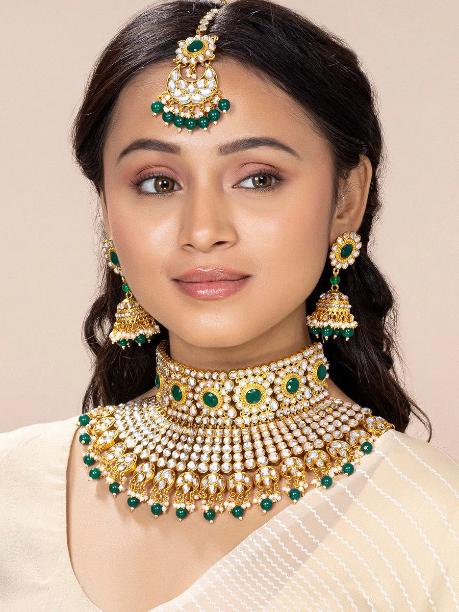 Pearl Bridal Necklace Set – Timeless Grace for Your Big Day | Peora