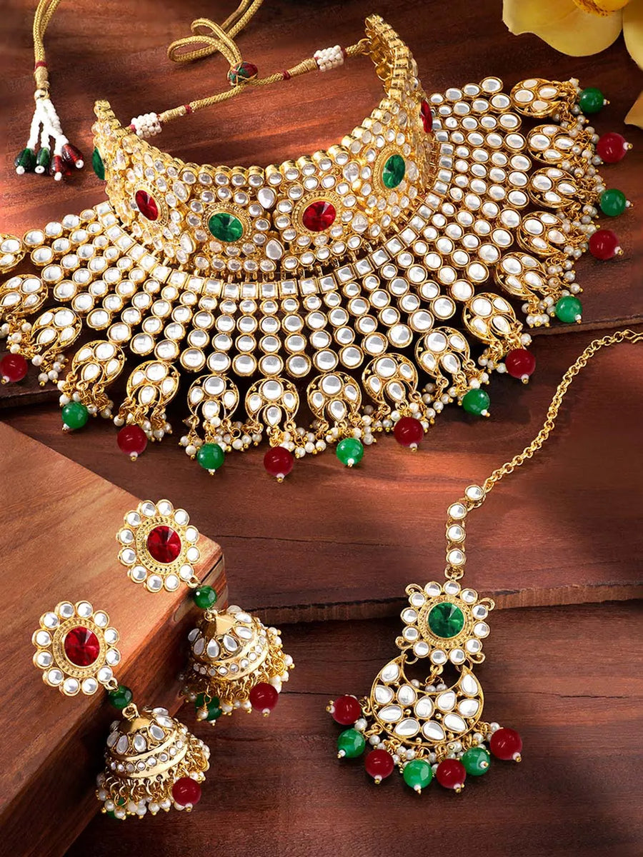 Pearl Bridal Necklace Set – Timeless Grace for Your Big Day | Peora