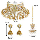 Pearl Bridal Necklace Set – Timeless Grace for Your Big Day | Peora
