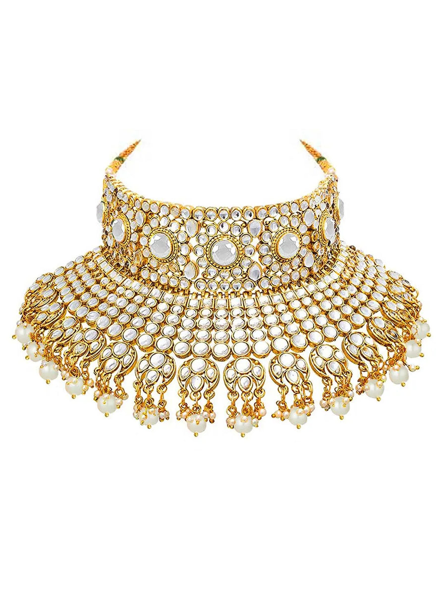 Pearl Bridal Necklace Set – Timeless Grace for Your Big Day | Peora