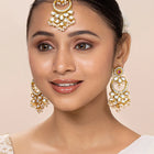 Graceful Chandbali Kundan Maangtikka