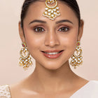 Graceful Chandbali Kundan Maangtikka