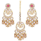 Graceful Chandbali Kundan Maangtikka