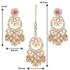 Graceful Chandbali Kundan Maangtikka