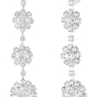 White necklace earrings bracelet set crafted from alloy, adorned with crystals & cubic zirconia for an elegant, timeless look | Peora
