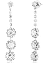 White necklace earrings bracelet ring set crafted from alloy, adorned with crystals & cubic zirconia for an elegant, timeless look | Peora
