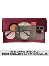 Velvet Midnight Aura Flap Clutch