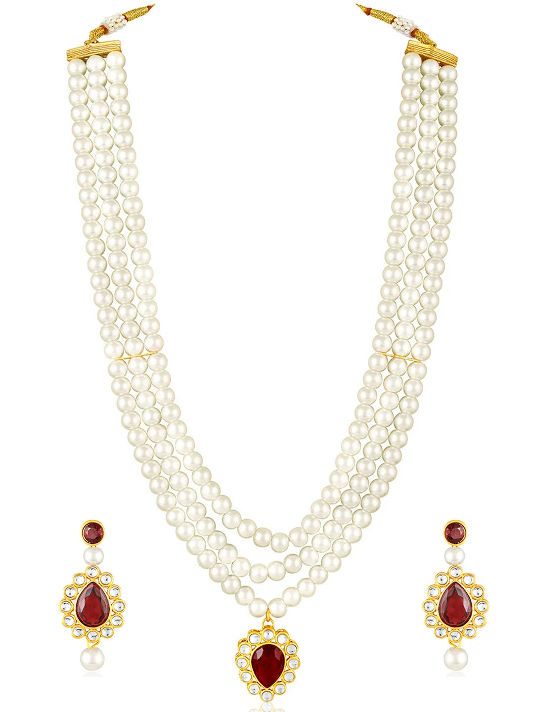 Pearl Necklace Set by Peora Timeless Fashion Jewellery for Women