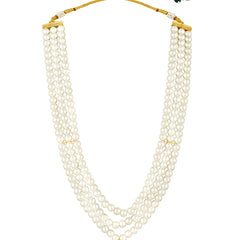 Royal Heritage Pearl Necklace Set - Maroon