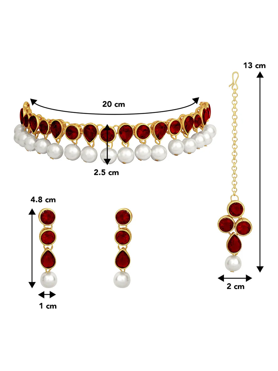 Petals Elegant Choker Set | Stylish Floral Design by Peora

