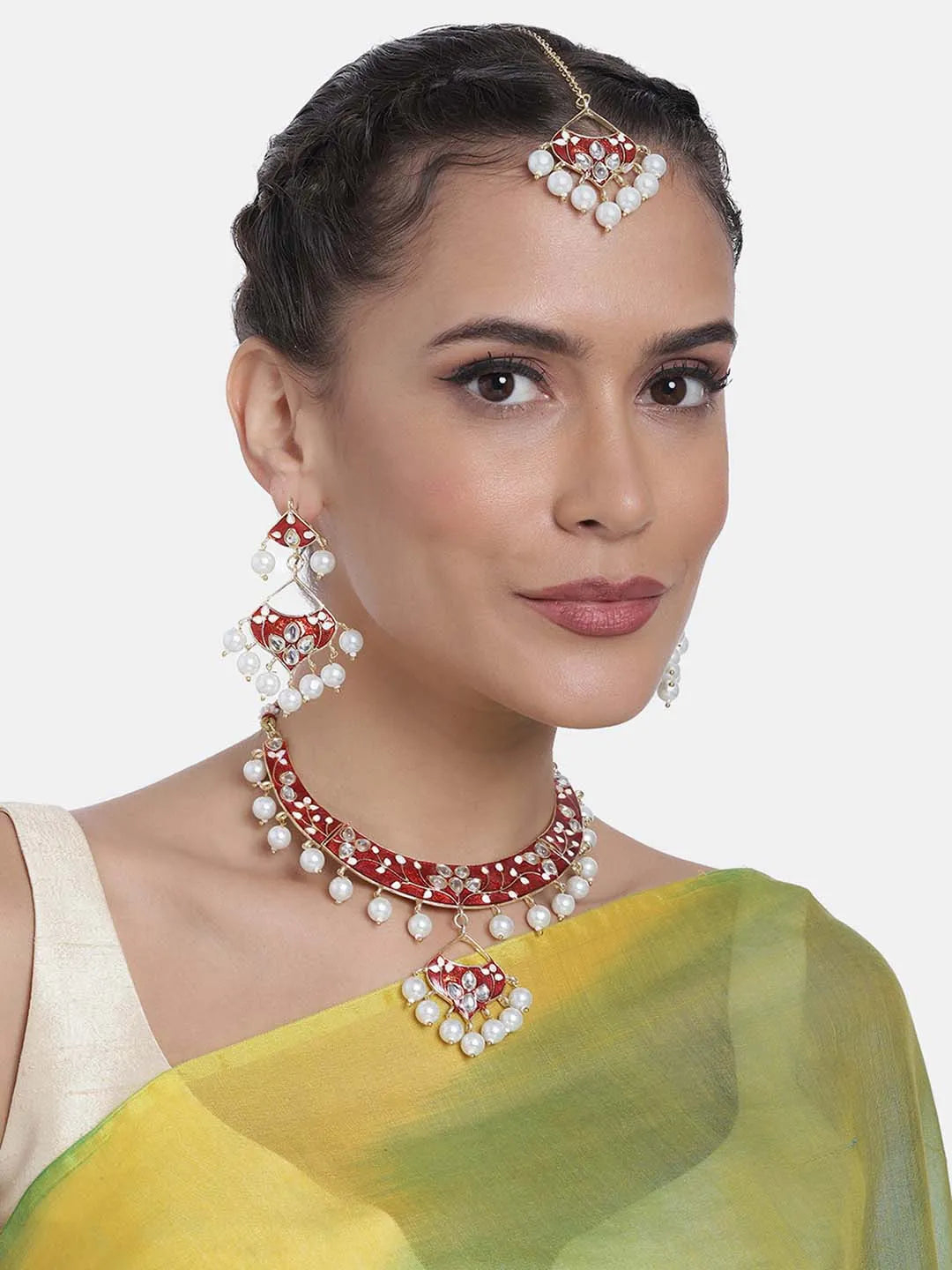 Ravishing Meenakari Necklace Set