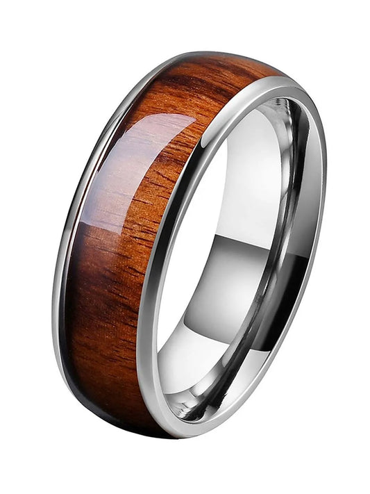 Rosewood Band – Elegant Wooden Jewellery Ring | Peora