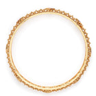 Minimalist Stone Mesh Bangle Set in Gold - Rani Pink featuring Faux Ruby  bangle set 
