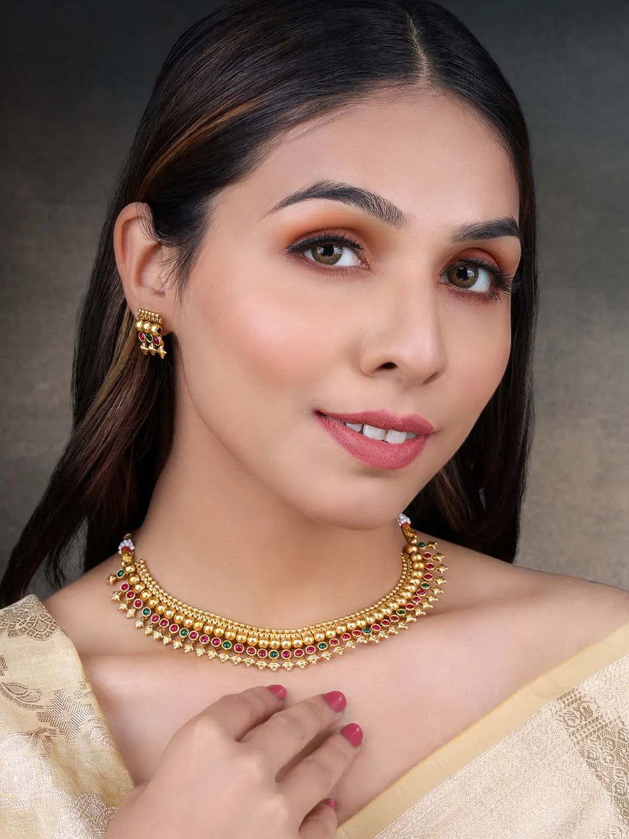 Short Necklace Set by Peora | Chic Fashion Jewellery for Women

