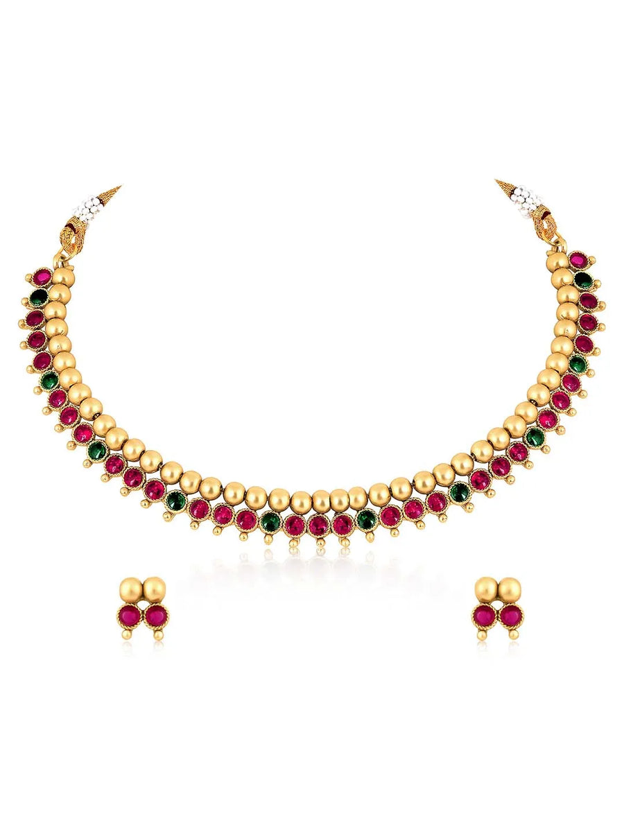 Short Necklace Set by Peora | Chic Fashion Jewellery for Women

