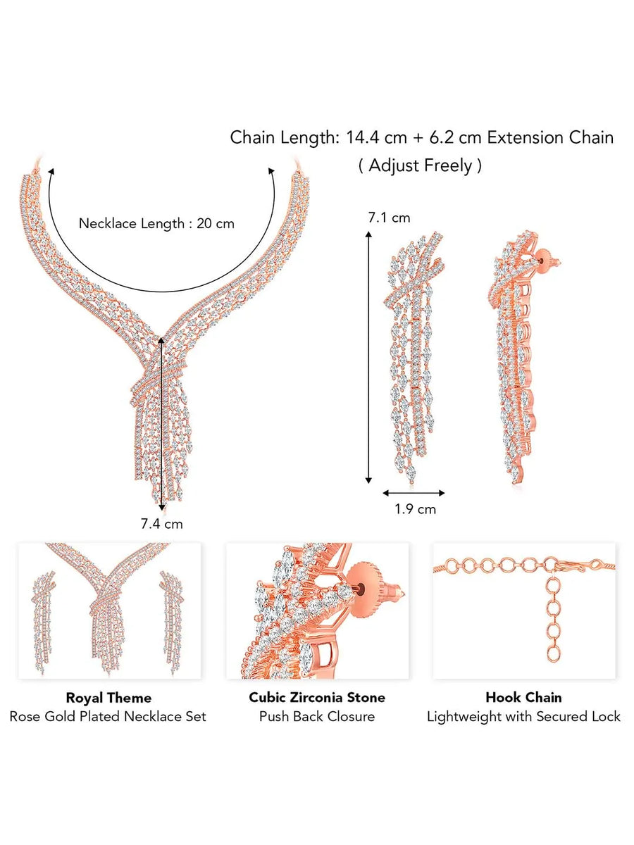 Charms CZ Necklace Set – Delightful CZ Jewellery by Peora
