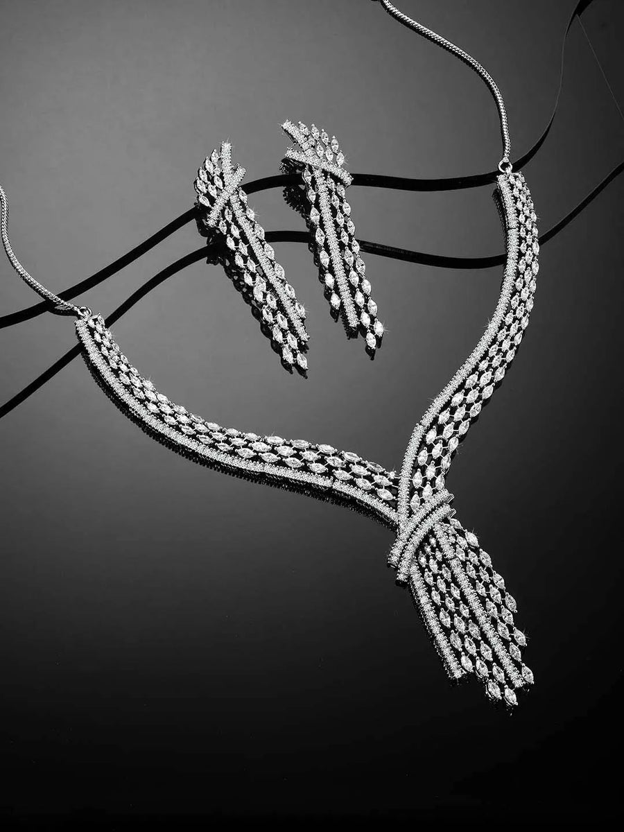 Charms CZ Necklace Set – Delightful CZ Jewellery by Peora
