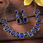 Square Crystal Necklace Set by Peora | Glamorous Fashion Jewellery for Women

