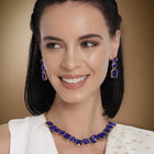 Square Crystal Necklace Set by Peora | Glamorous Fashion Jewellery for Women

