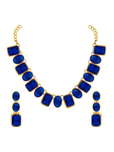 Square Crystal Necklace Set by Peora | Glamorous Fashion Jewellery for Women

