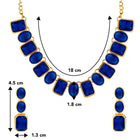 Square Crystal Necklace Set by Peora | Glamorous Fashion Jewellery for Women

