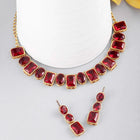 Square Crystal Necklace Set by Peora | Glamorous Fashion Jewellery for Women

